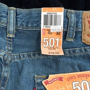 Distressed Levi 501s NWT